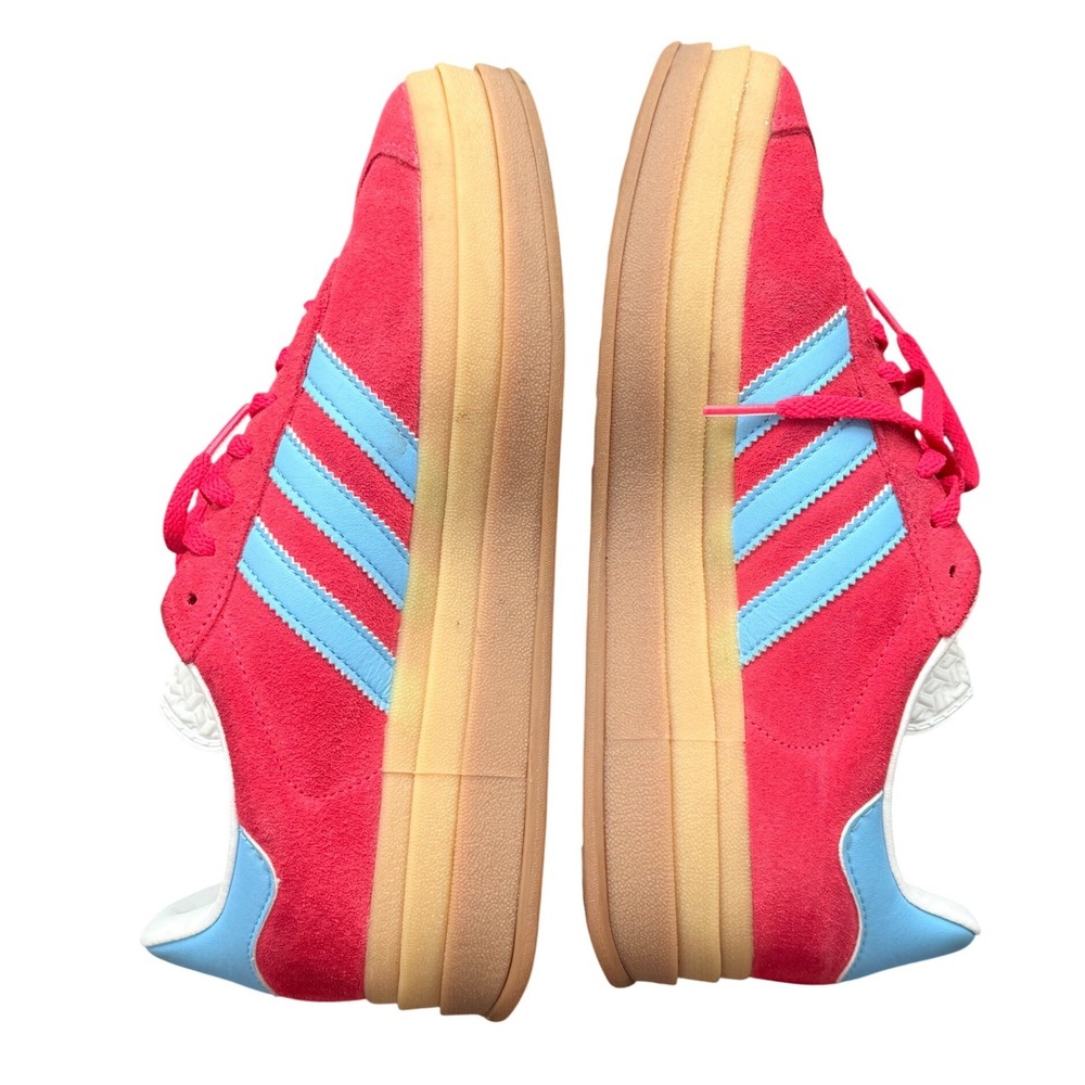 Adidas Gazelle Bold Pink Blue Platform Sneaker Retro Streetwear Gum Sole IE0421 - Picture 6 of 8